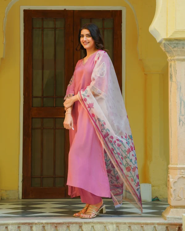 BLUSH PINK KALAMKARI - Image 4