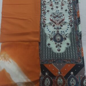beautiful cotton design suit/item no-008/orange in colour