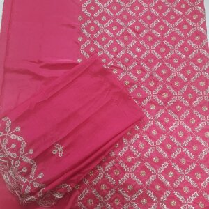 silk suit /item no -011/pink colour