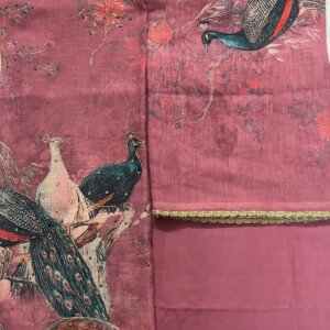 pink peacock suit/item no -92